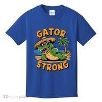Gator Strong Funny Florida Alligator Sunglasses Present Gift Kids T-Shirt thumb 0