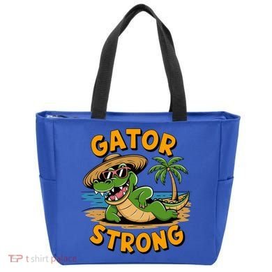 Gator Strong Funny Florida Alligator Sunglasses Present Gift Tote Bag