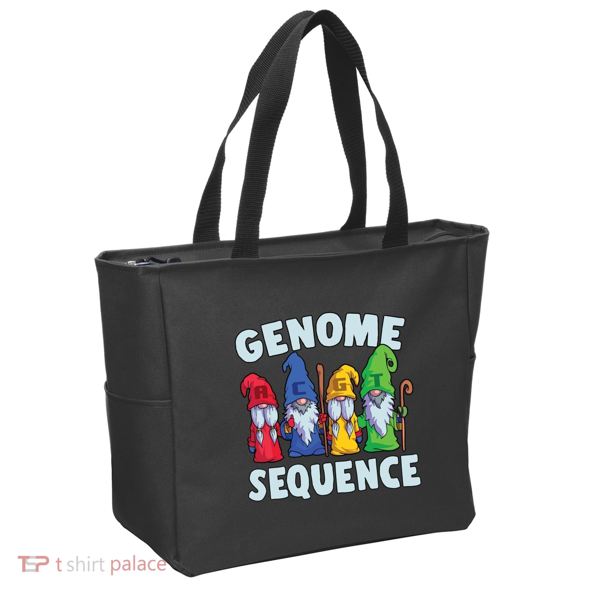 Genome Sequence Funny Gnome Biology Physics Science Pun Tote Bag