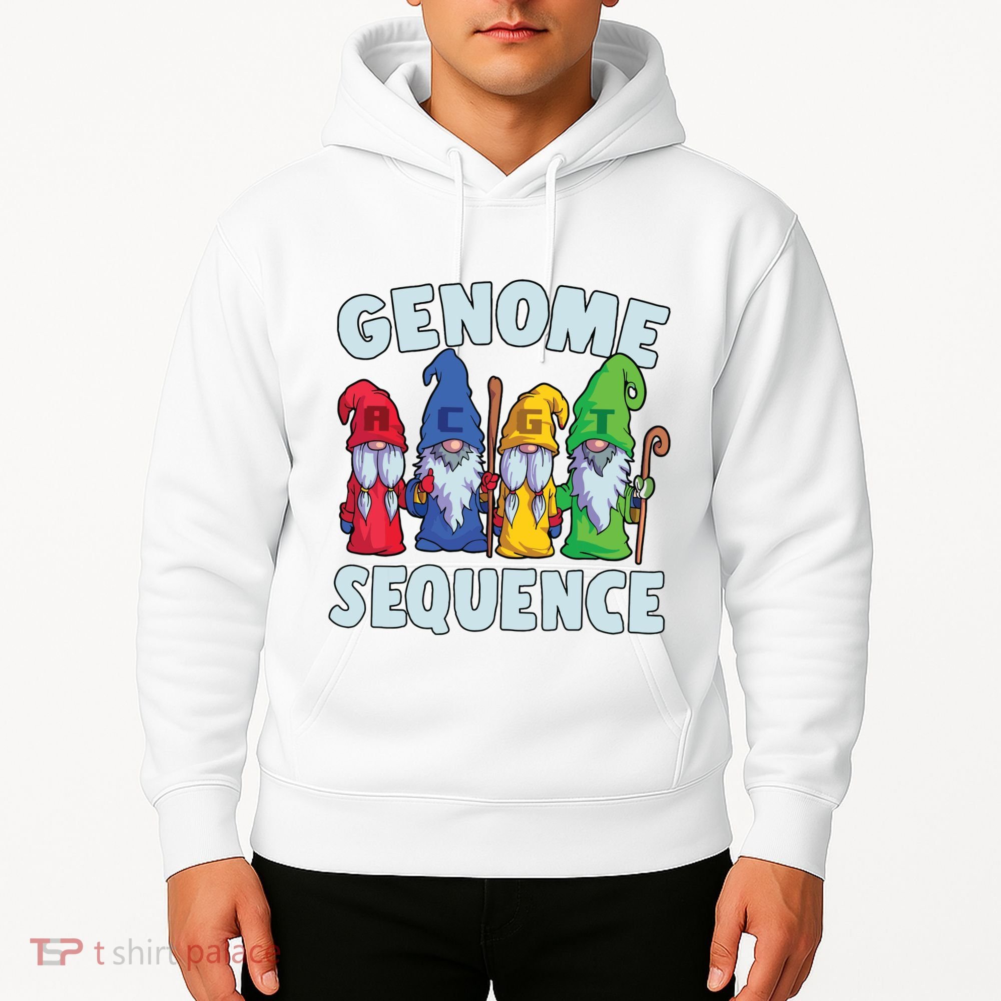 Genome Sequence Funny Gnome Biology Physics Science Pun Hoodie