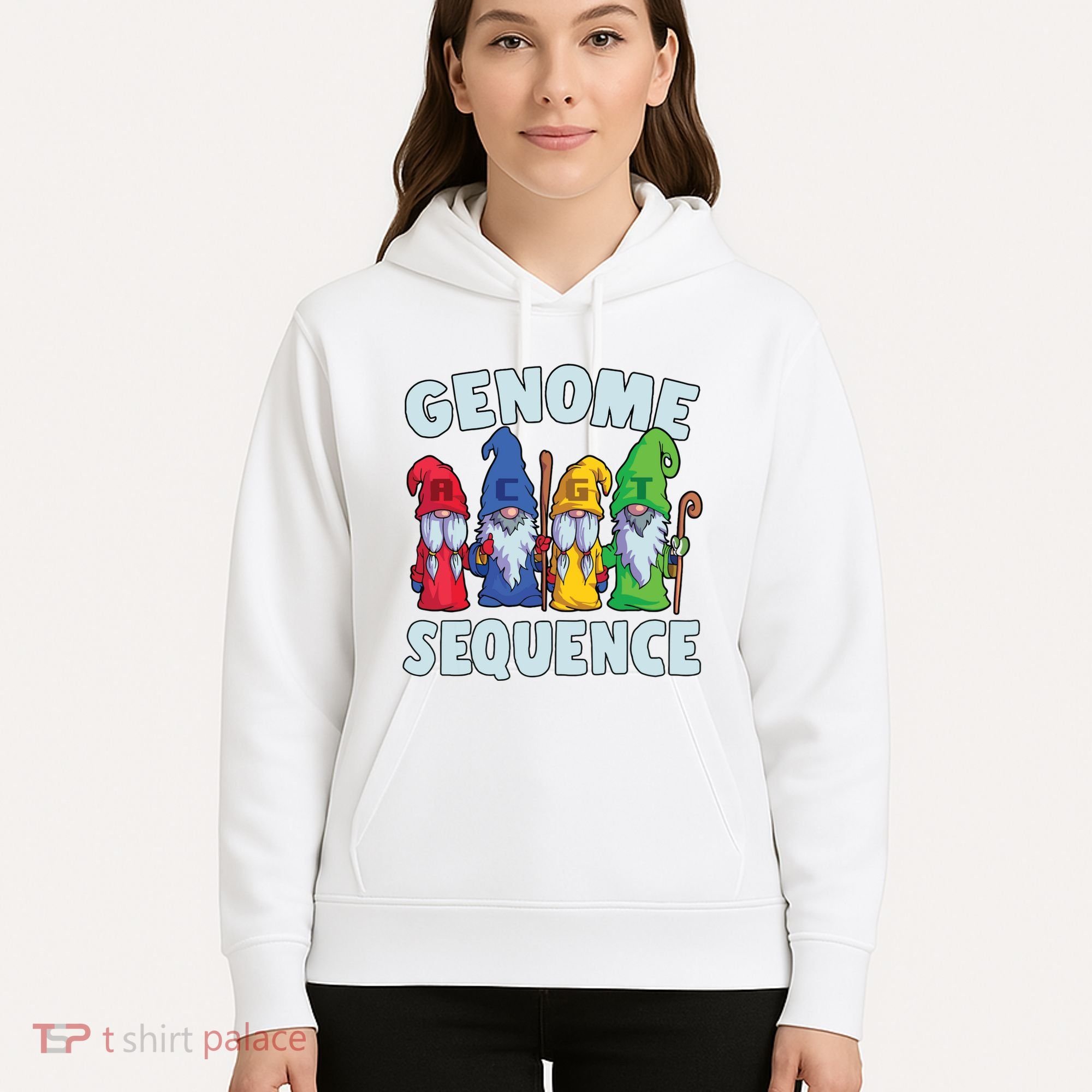 Genome Sequence Funny Gnome Biology Physics Science Pun Hoodie