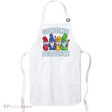 Genome Sequence Funny Gnome Biology Physics Science Pun Apron
