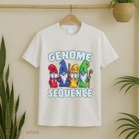 Genome Sequence Funny Gnome Biology Physics Science Pun T-Shirt thumb 2