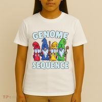 Genome Sequence Funny Gnome Biology Physics Science Pun T-Shirt thumb 4