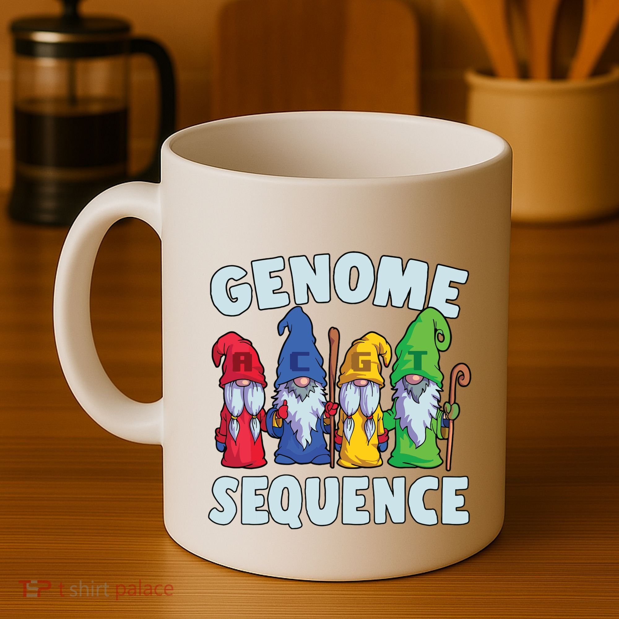 Genome Sequence Funny Gnome Biology Physics Science Pun Coffee Mug