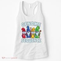 Genome Sequence Funny Gnome Biology Physics Science Pun Women's Tank Top thumb 0