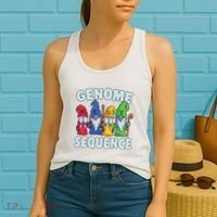 Genome Sequence Funny Gnome Biology Physics Science Pun Women's Tank Top thumb 2