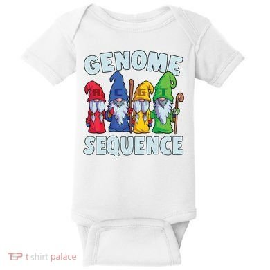 Genome Sequence Funny Gnome Biology Physics Science Pun Baby Bodysuit