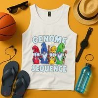 Genome Sequence Funny Gnome Biology Physics Science Pun Tank Top thumb 4