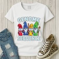 Genome Sequence Funny Gnome Biology Physics Science Pun Women's T-Shirt thumb 3