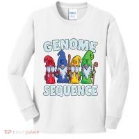 Genome Sequence Funny Gnome Biology Physics Science Pun Kids Long Sleeve Shirt thumb 0