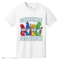 Genome Sequence Funny Gnome Biology Physics Science Pun Kids T-Shirt thumb 0