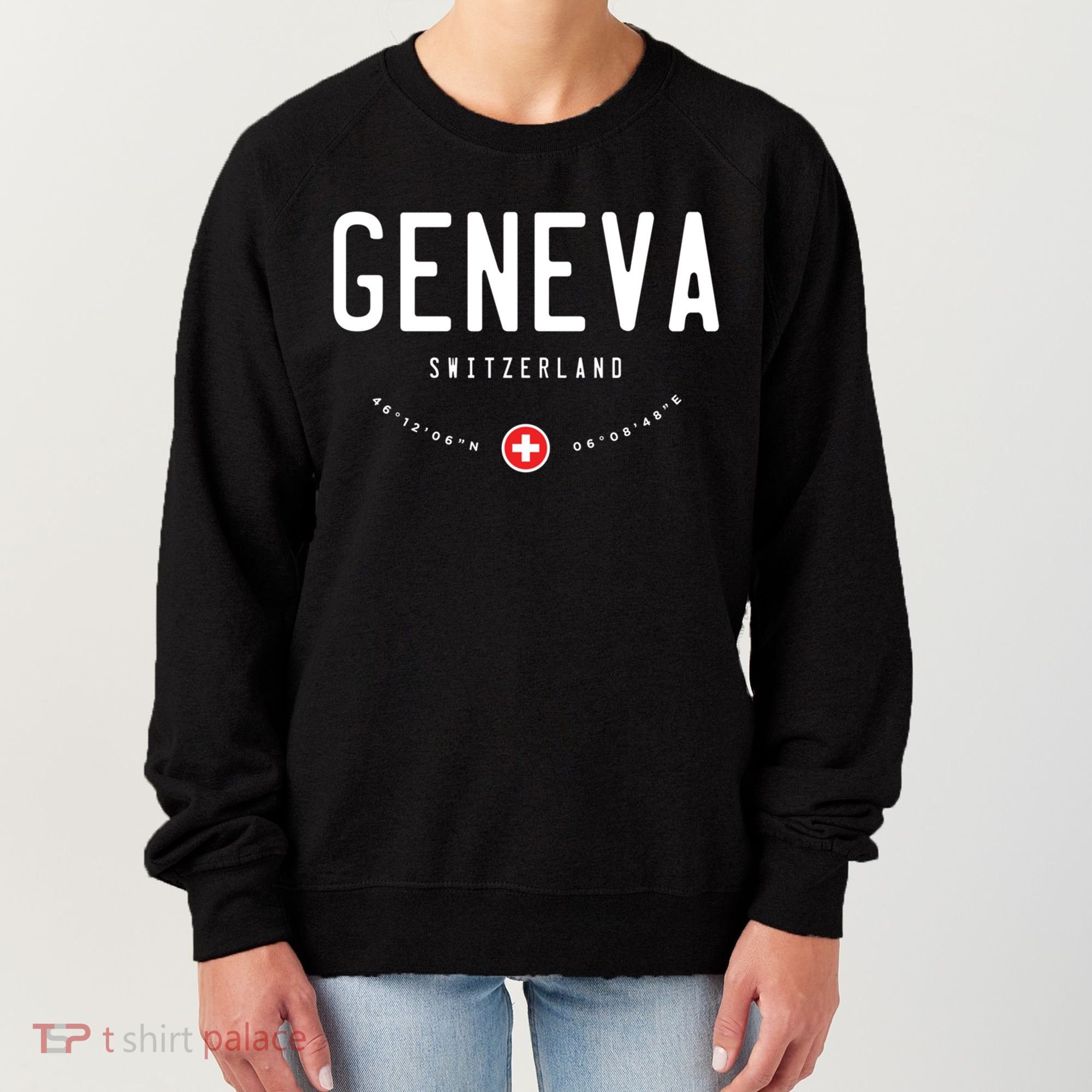 Geneva Switzerland Flag Cool Gift Women's Sweatshirt