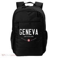 Geneva Switzerland Flag Cool Gift Backpack thumb 0