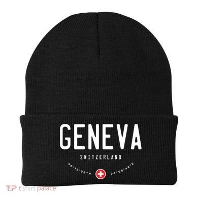 Geneva Switzerland Flag Cool Gift Beanie
