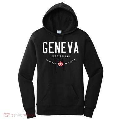 Geneva Switzerland Flag Cool Gift Women's Hoodie