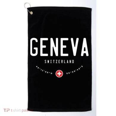 Geneva Switzerland Flag Cool Gift Golf Towel