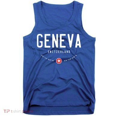 Geneva Switzerland Flag Cool Gift Tank Top