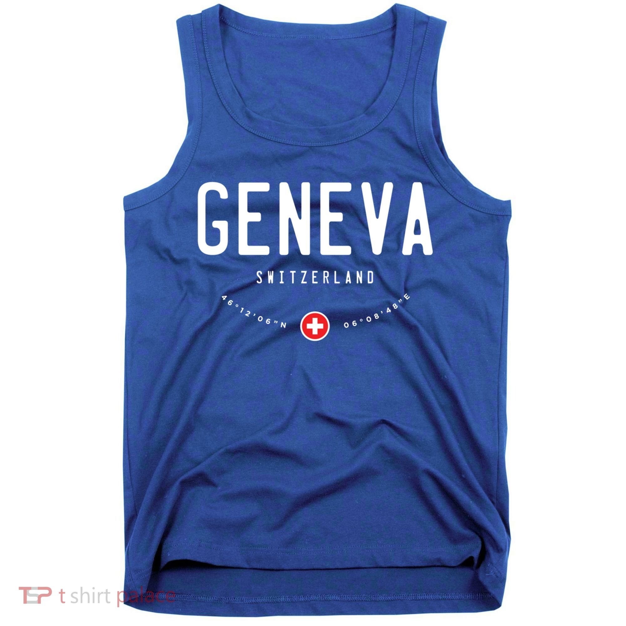 Geneva Switzerland Flag Cool Gift Tank Top