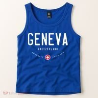 Geneva Switzerland Flag Cool Gift Tank Top thumb 2
