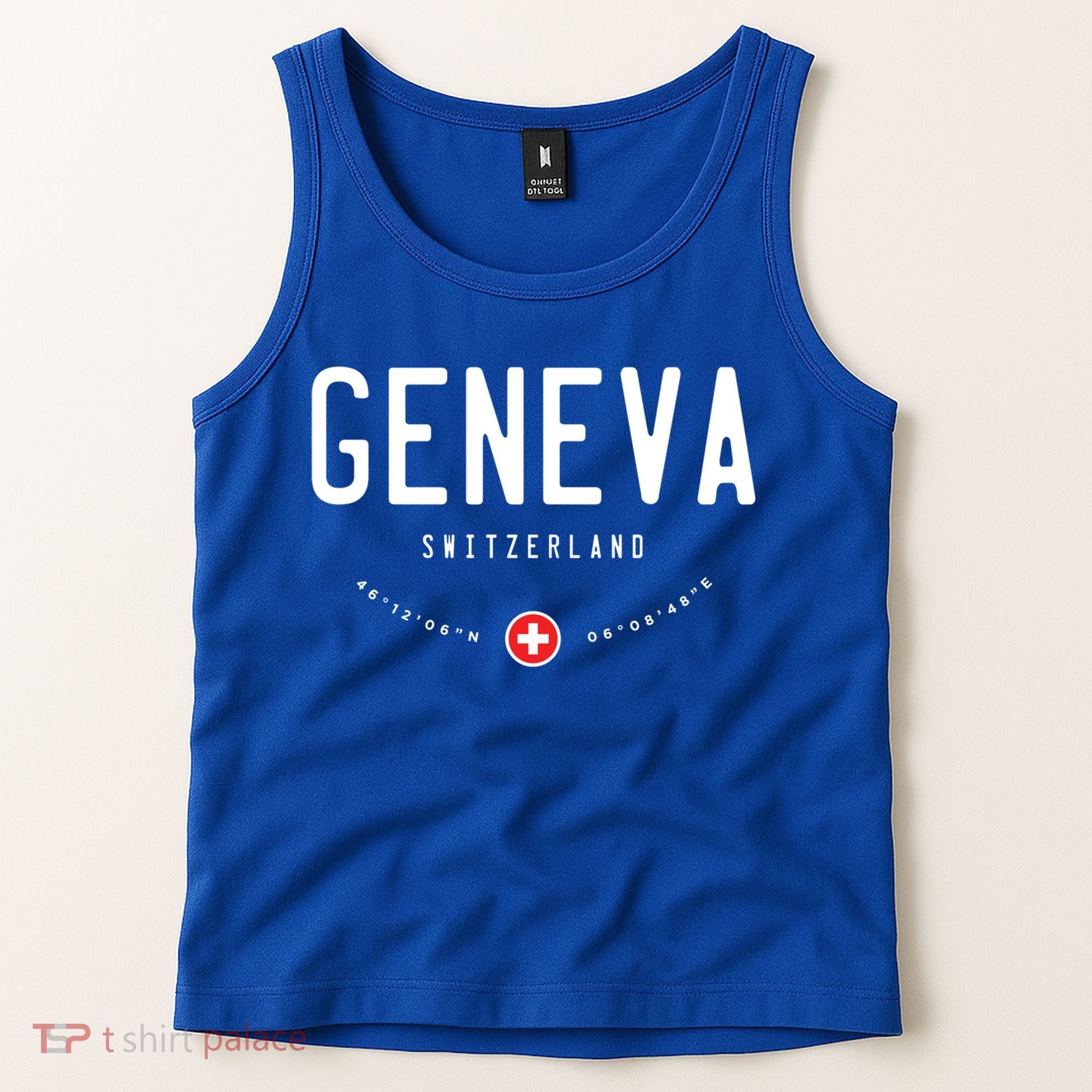 Geneva Switzerland Flag Cool Gift Tank Top