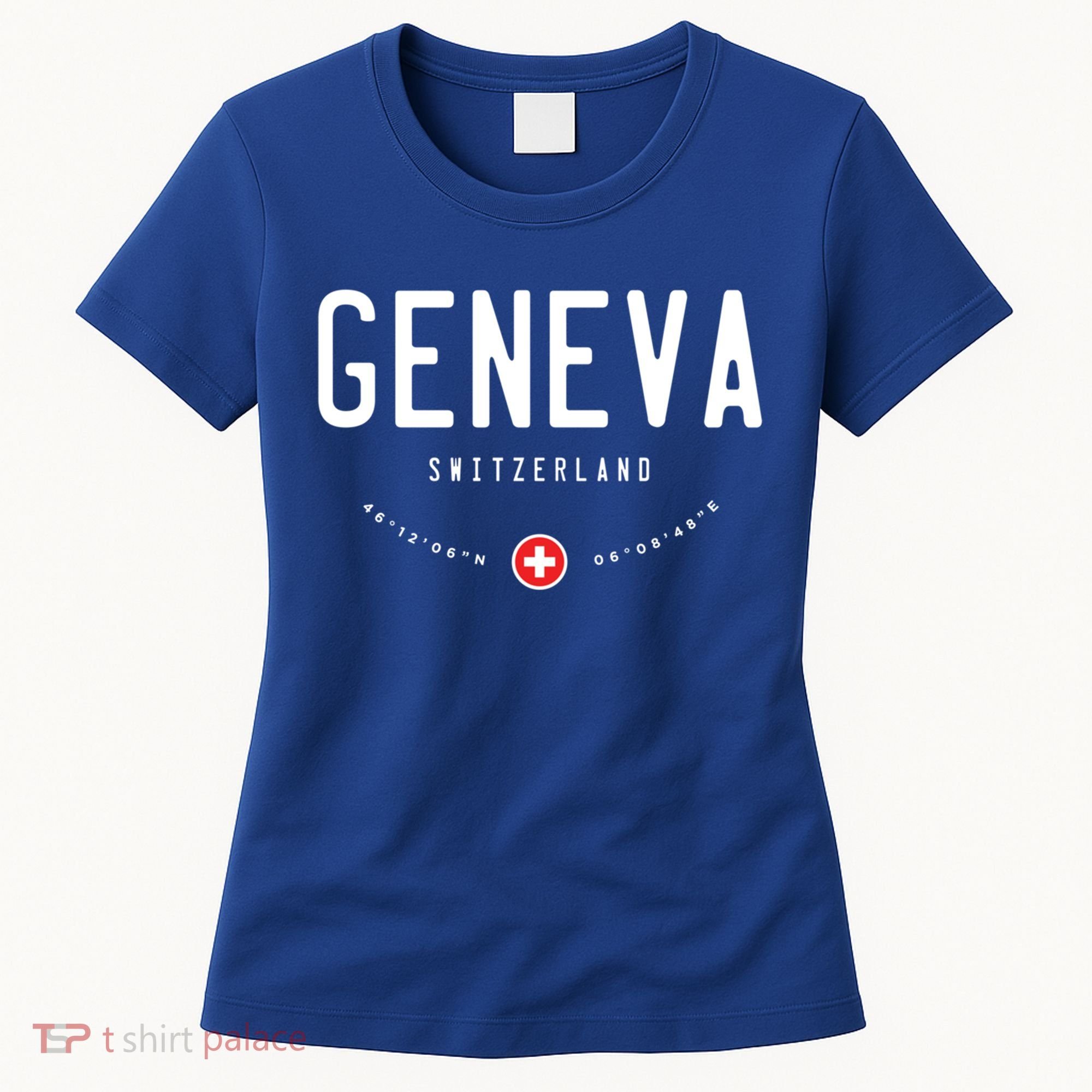 Geneva Switzerland Flag Cool Gift Women's T-Shirt