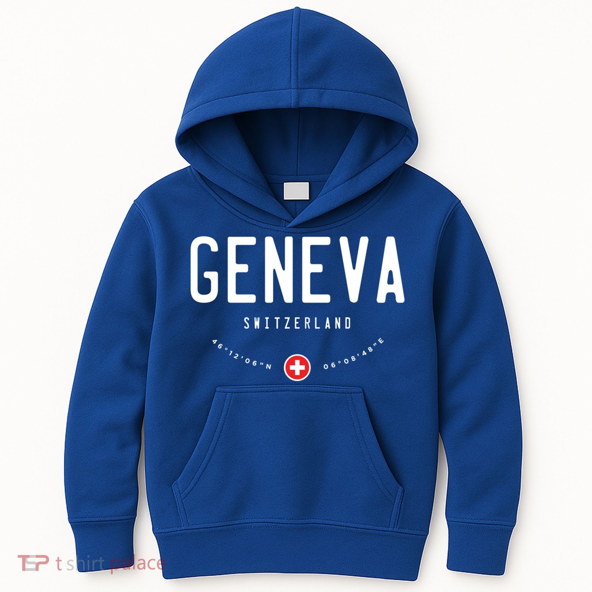 Geneva Switzerland Flag Cool Gift Kids Hoodie