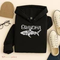Grandma Shark Family Matching Jawsome Gift Hoodie thumb 4