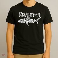 Grandma Shark Family Matching Jawsome Gift T-Shirt thumb 3