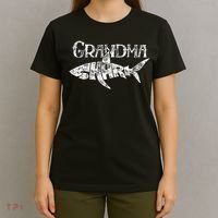Grandma Shark Family Matching Jawsome Gift T-Shirt thumb 4