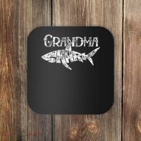 Grandma Shark Family Matching Jawsome Gift Coaster thumb 0