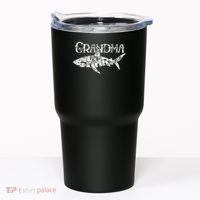 Grandma Shark Family Matching Jawsome Gift Tumbler thumb 0