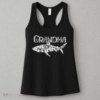Grandma Shark Family Matching Jawsome Gift Women's Tank Top thumb 3