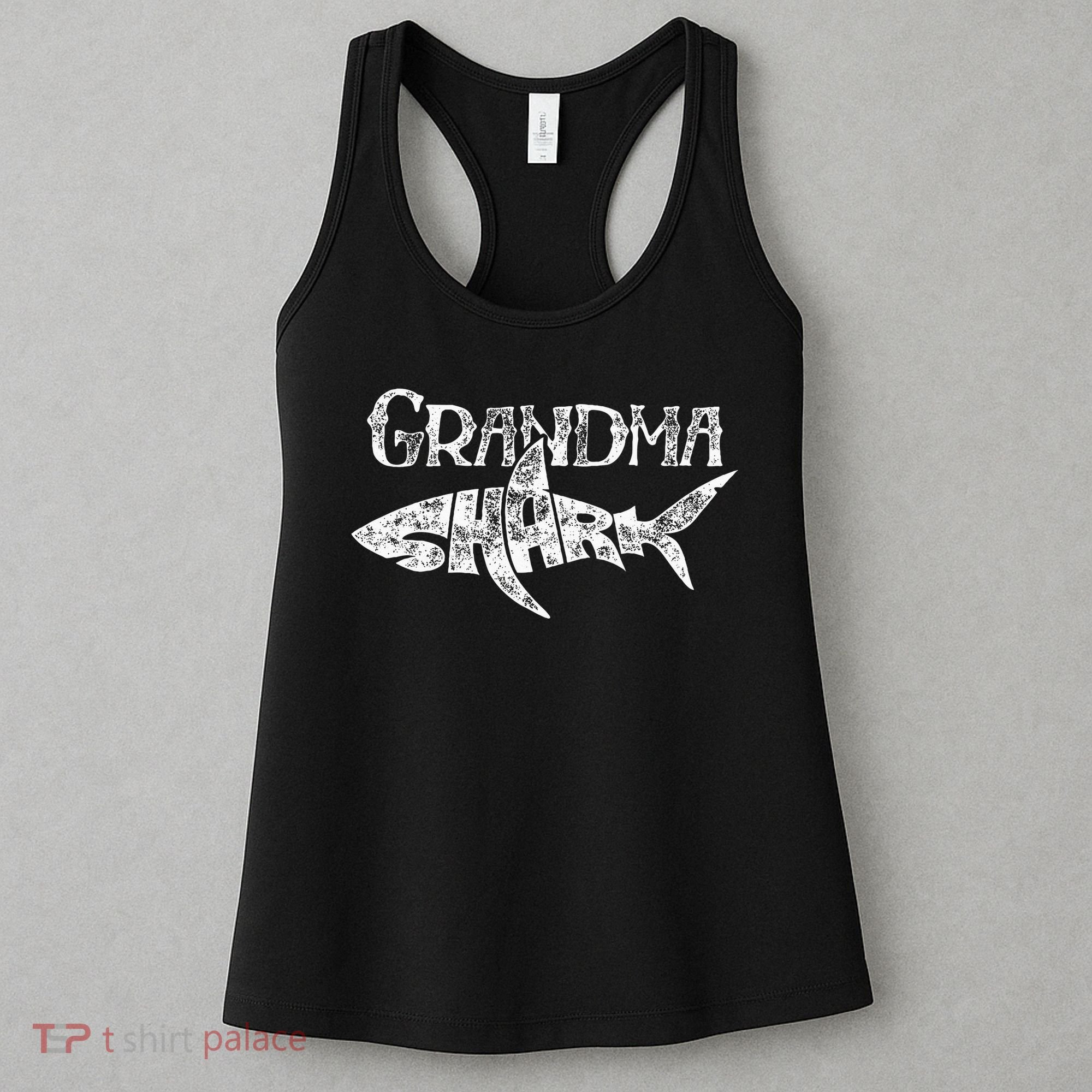 Grandma Shark Family Matching Jawsome Gift Women's Tank Top