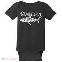 Grandma Shark Family Matching Jawsome Gift Baby Bodysuit thumb 0