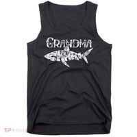 Grandma Shark Family Matching Jawsome Gift Tank Top thumb 0