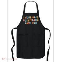 Groovy style Funny Football, I Just Hope Both Teams Have Fun Apron thumb 0