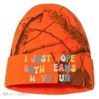 Groovy style Funny Football, I Just Hope Both Teams Have Fun Kati Licensed 12" Camo Cuffed Beanie thumb 0