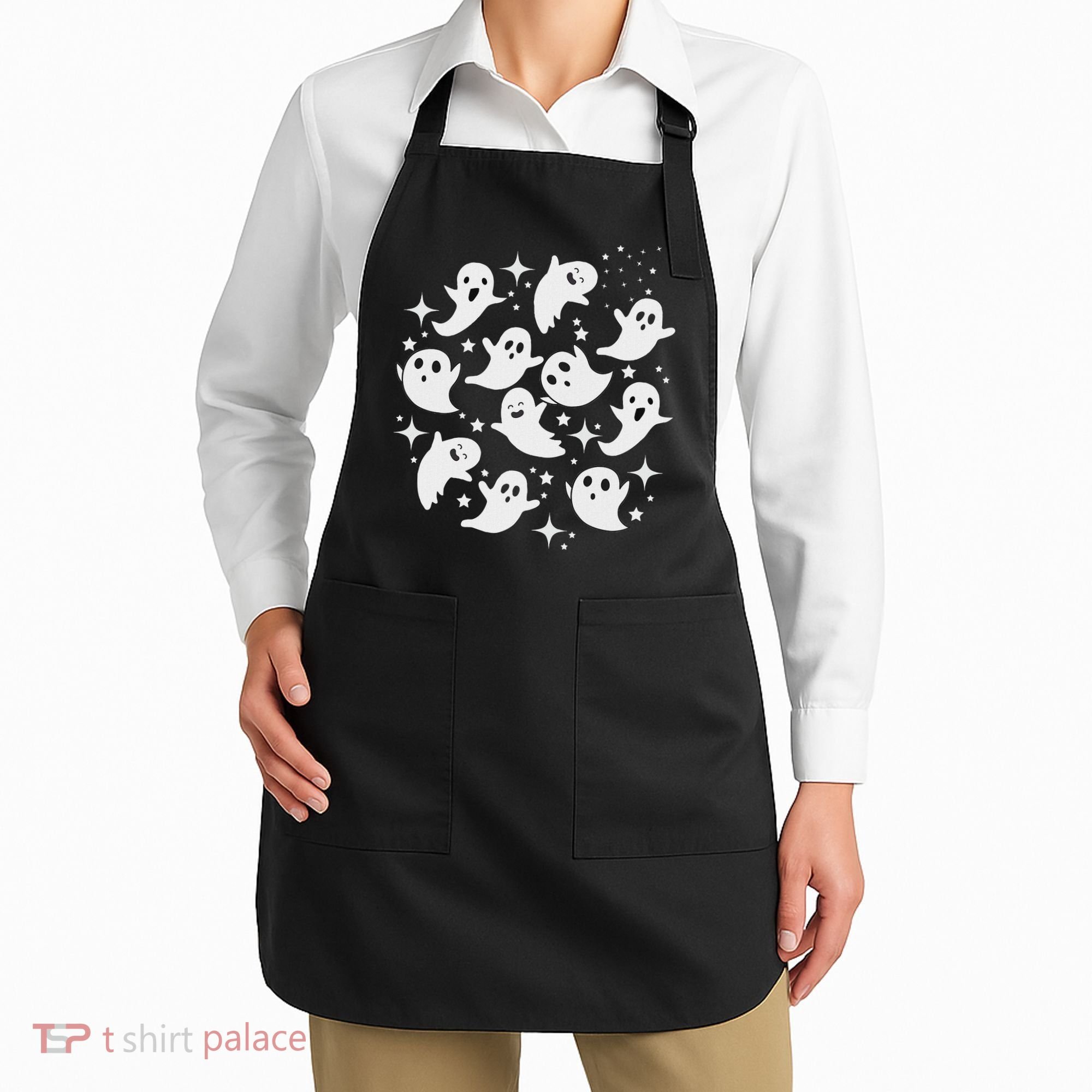 Ghostly Stars Fall Apron