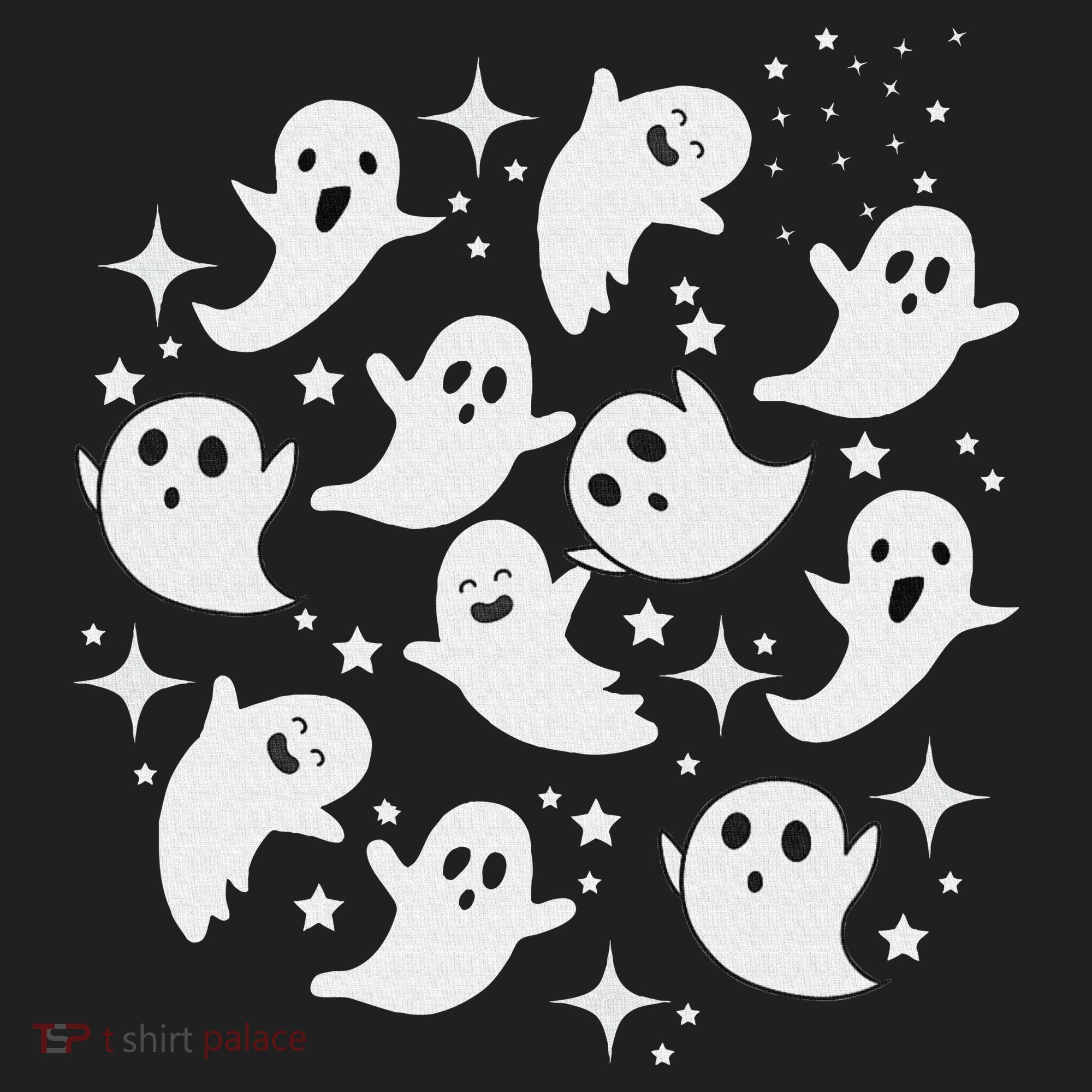 Ghostly Stars Fall Golf Towel