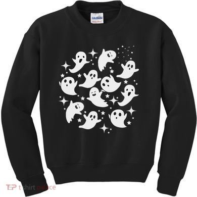 Ghostly Stars Fall Kids Sweatshirt