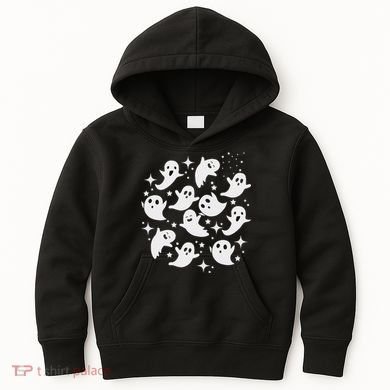 Ghostly Stars Fall Kids Hoodie