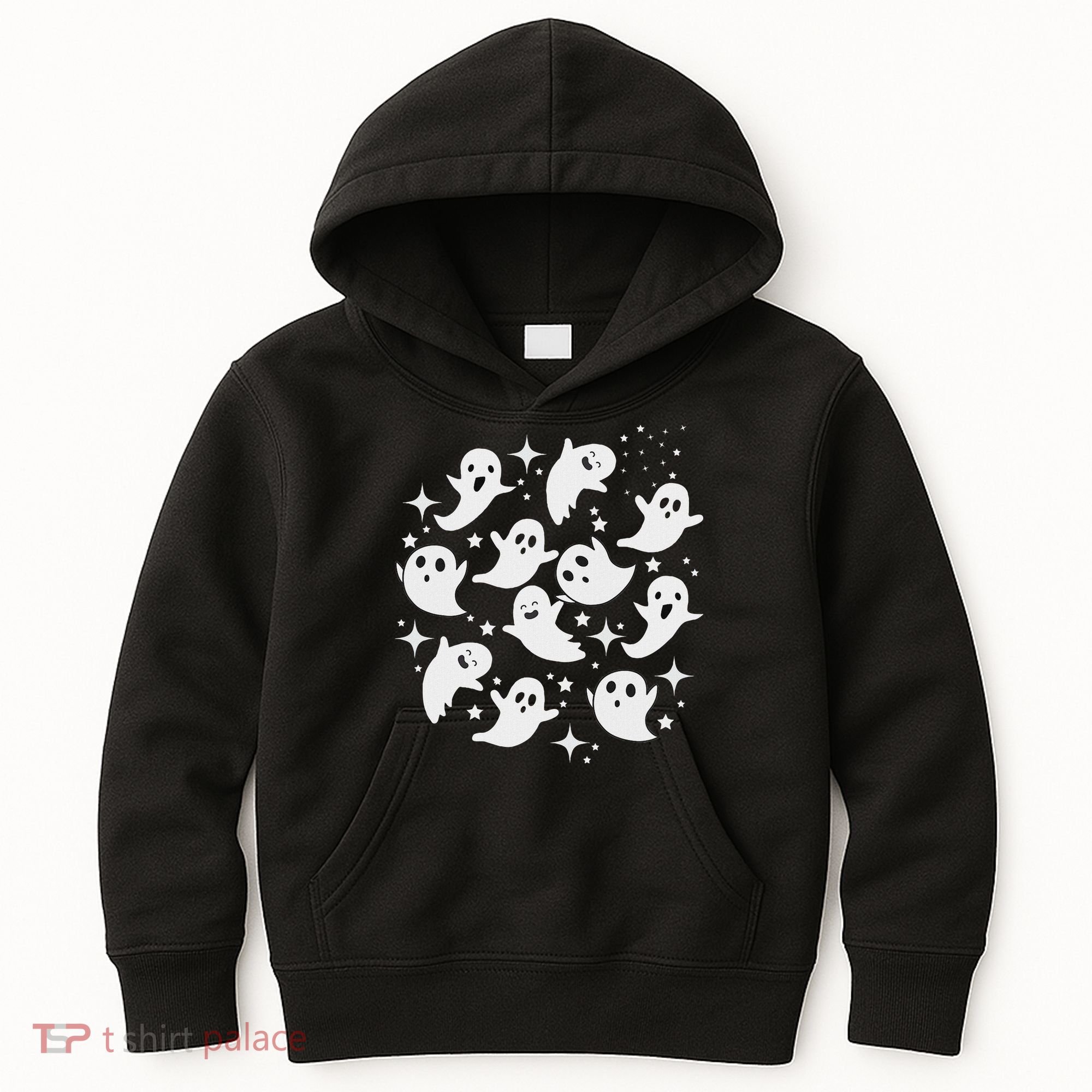 Ghostly Stars Fall Kids Hoodie
