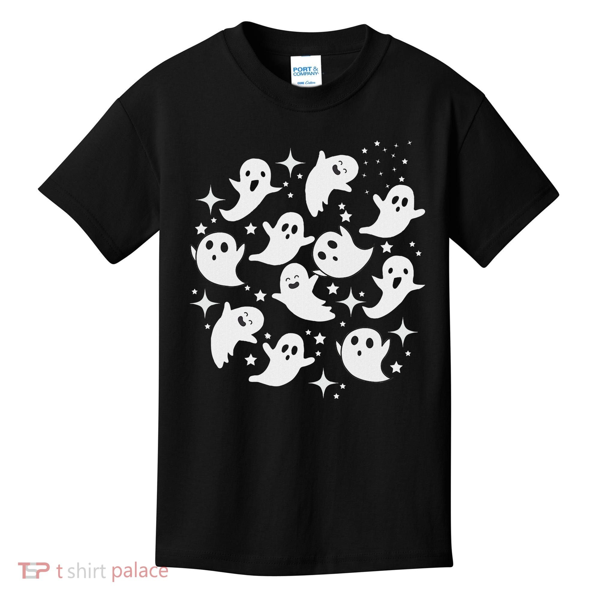 Ghostly Stars Fall Kids T-Shirt