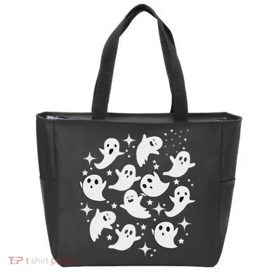 Ghostly Stars Fall Tote Bag
