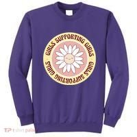 Girls Supporting Girls Sunflower Feminist Sweatshirt thumb 0