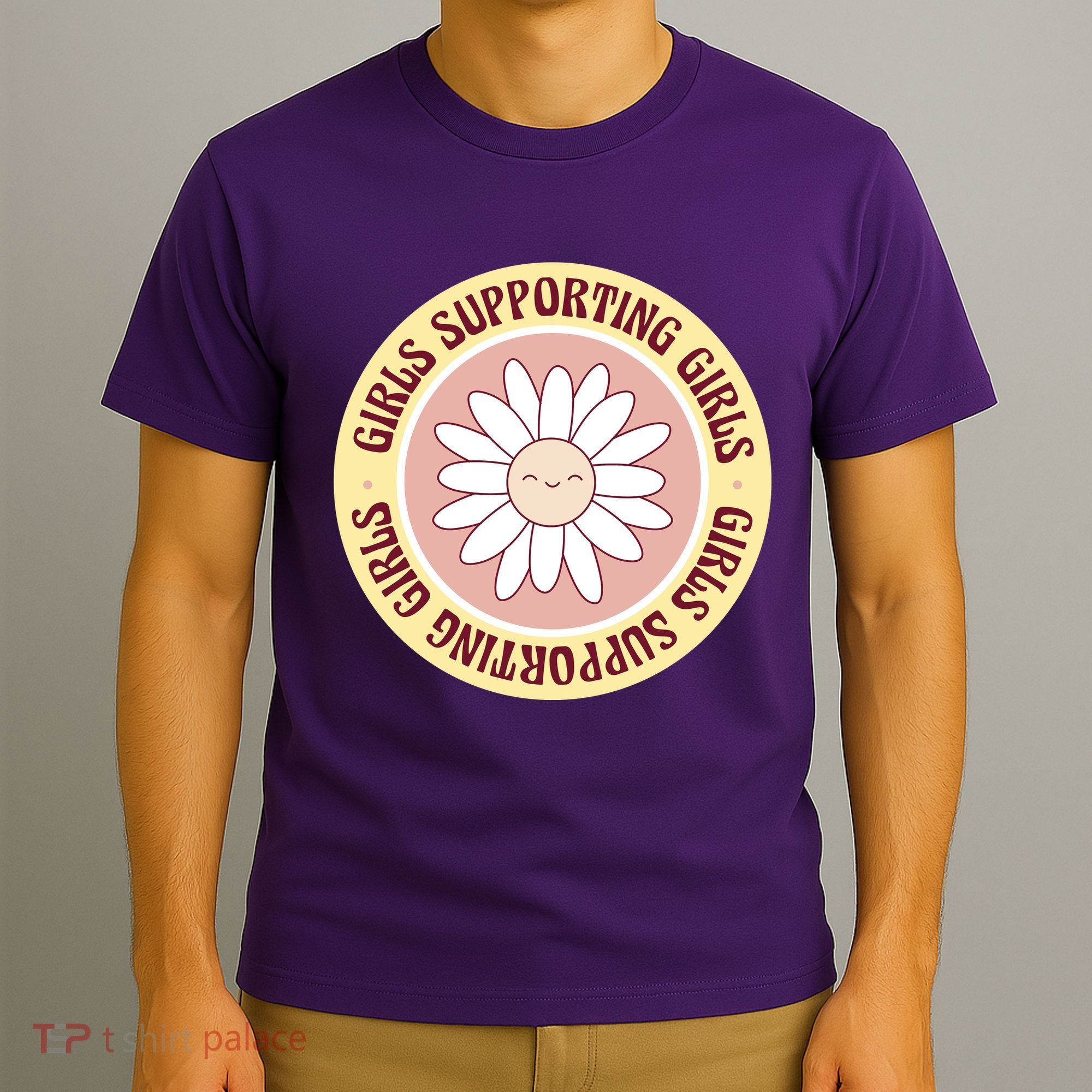 Girls Supporting Girls Sunflower Feminist T-Shirt