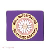 Girls Supporting Girls Sunflower Feminist Mousepad thumb 0