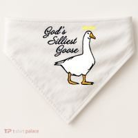 God's Silliest Goose USA-Made Doggie Bandana thumb 0