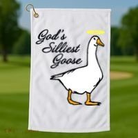 God's Silliest Goose Golf Towel thumb 1